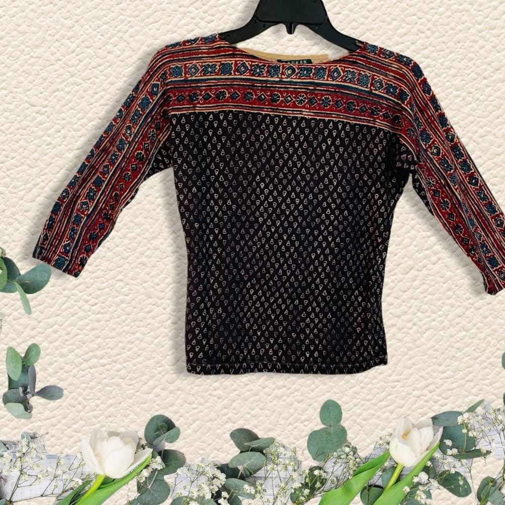 Ralph Lauren 3/4 Sleeve Blouse